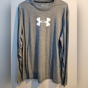 Mens Under Armour Large long sleeve shirt gray